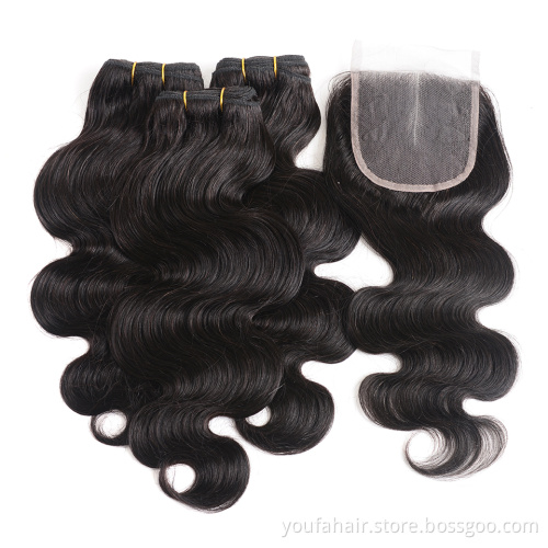 Funmi Curl Wave Human Hair With Closure Sample Order Accept Raw Virgin One Donor Cuticle Aligned Hair Closure